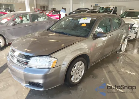 2012 Dodge Avenger Se from USA, damaged, VIN 1C3CDZAB3CN216247